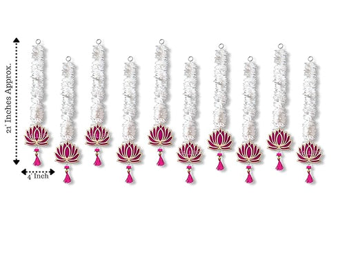 Lotus Hangings for Decoration Floral Wall Hangings - 21 Inches