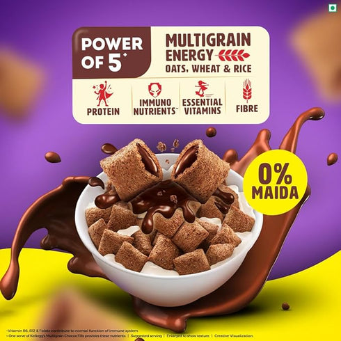 Kellogg's Chocos Fills Double Chocolaty, Anytime Snack