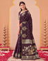 Vasthrlay Kanjivaram Jacquard Unstitched Mustard Saree