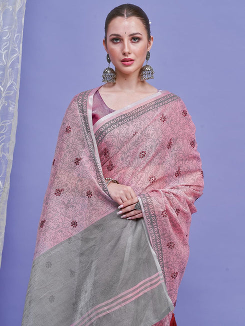 Vasthrlay Printed Unstitched Hs Ethnic Wear