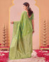 Vasthrlay Kanjivaram Jacquard Unstitched Mustard Saree