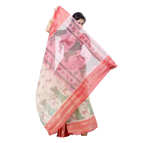 Vasthrlay Bengal Cotton Shakuntala Printed Handloom