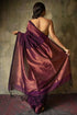 Vasthrlay Kanjivaram Cotton Lavender Ethnic Wear