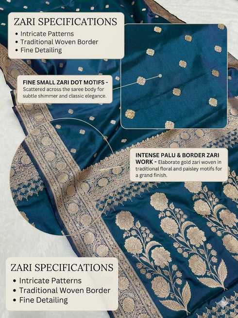Vasthrlay Banarasi Floral Border