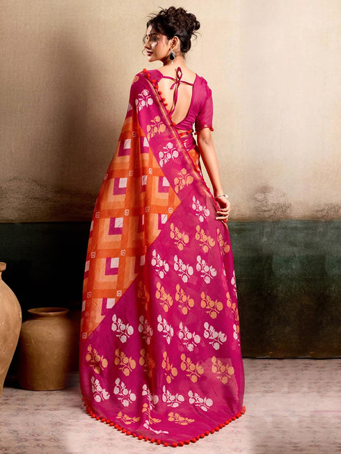 Vasthrlay Printed Unstitched Sr Ethnic Wear