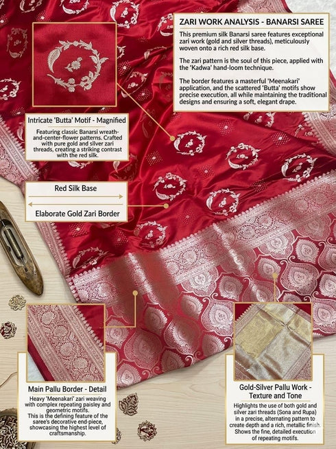 Vasthrlay Banarasi All Butti Weaving