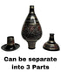 20 Inch Brass Floor Vase with Meenakari Work
