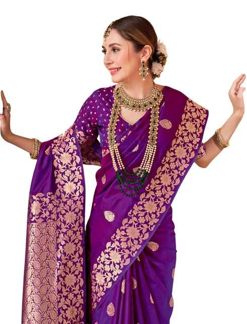 Vasthrlay Women's Kasamiri Designer Unstitched Saree