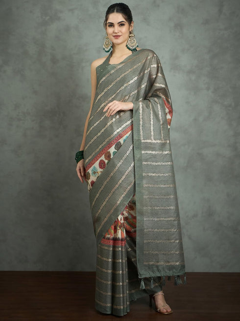 Vasthrlay Kalamkari Printed Unstitched Su Ethnic Wear