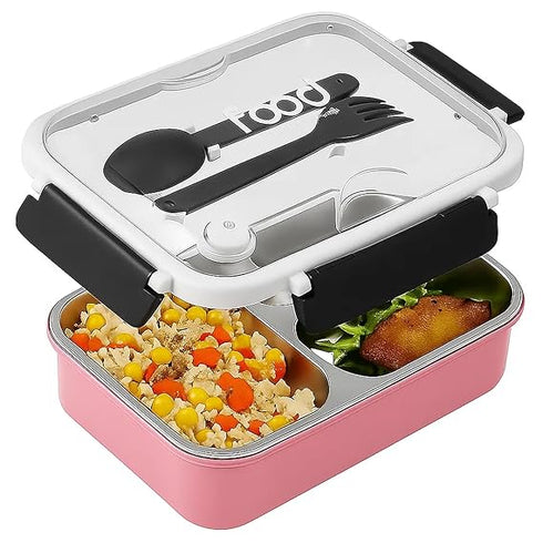 TuCo® Lunch Box 3 Compartment Leak-Proof BPA Free Food Container Large