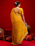 Vasthrlay Scalloped Embroidery Wine Saree