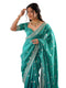 Vasthrlay Sequins Embroidery Pink Saree
