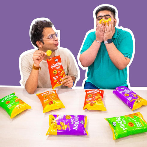BRB Corn Popped Chips | Garlic Bread Flavour 48gm Pack