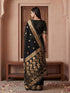 Vasthrlay Georgette Printed Unstitched Maroon Saree