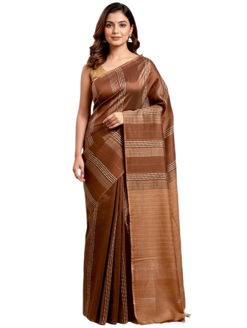Vasthrlay Black Bhagalpuri Saree