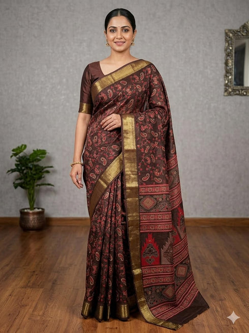 Vasthrlay Elegant Paisley Traditional Lightweight