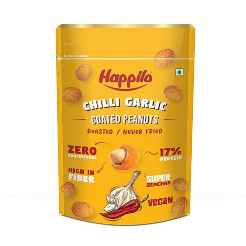 Happilo Premium Super Snack Chili Garlic Peanut