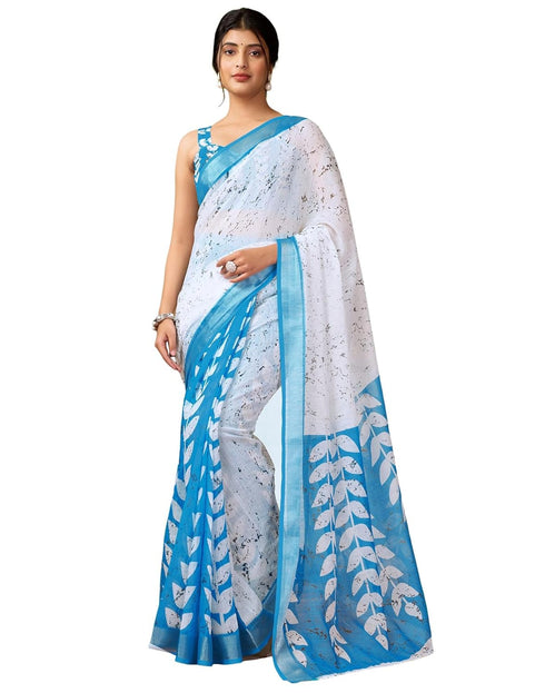 Vasthrlay Womens Cotton Printed Multicolor Saree