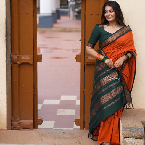 Vasthrlay Kanjivaram Tassels Saree