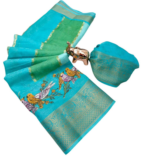 Vasthrlay Bandhani Kanjivaram Weaving
