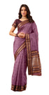 Vasthrlay Orange Jacquard Unstitched Saree