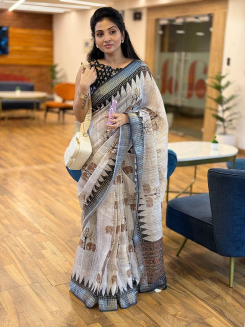 Vasthrlay Printed Artistic Lightweight Unstitched