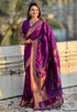 Vasthrlay Kanjivaram Paithani Unstitched Mahendi Ethnic Wear