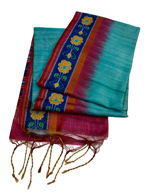 Vasthrlay Kalamkari Floral Tussar Designer Blouse