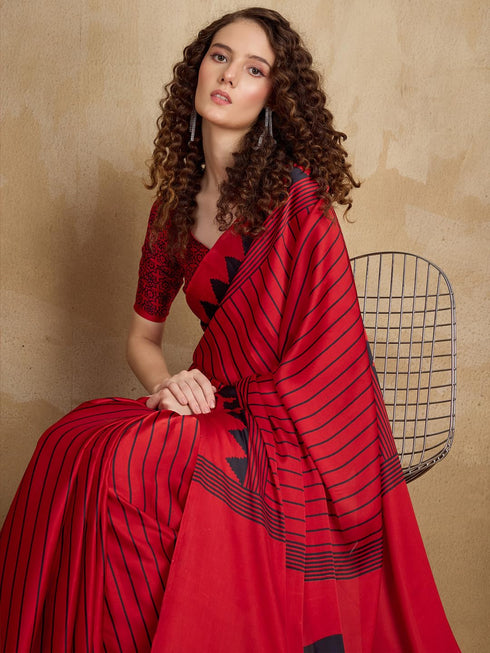 Vasthrlay Striped Printed Unstitched Rj Ethnic Wear