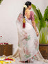 Vasthrlay Printed White1 White Saree