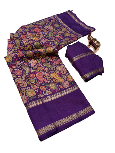 Vasthrlay Tussar Saree Floral