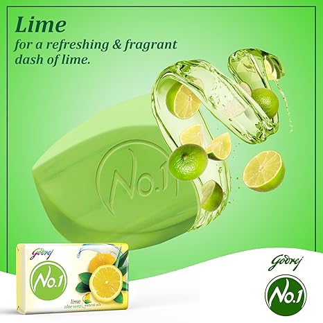 Godrej No. 1 Lime & Aloe Vera Soap (100g)