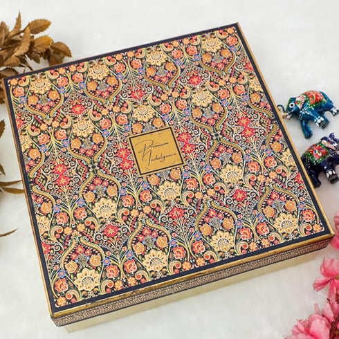 Nutrisnacksbox 13 Item Rakshabandhan Gift for Brother with 2 Rakhi and 1 Lumba