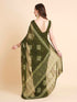 Vasthrlay Shimmer Georgette Printed Rani Saree