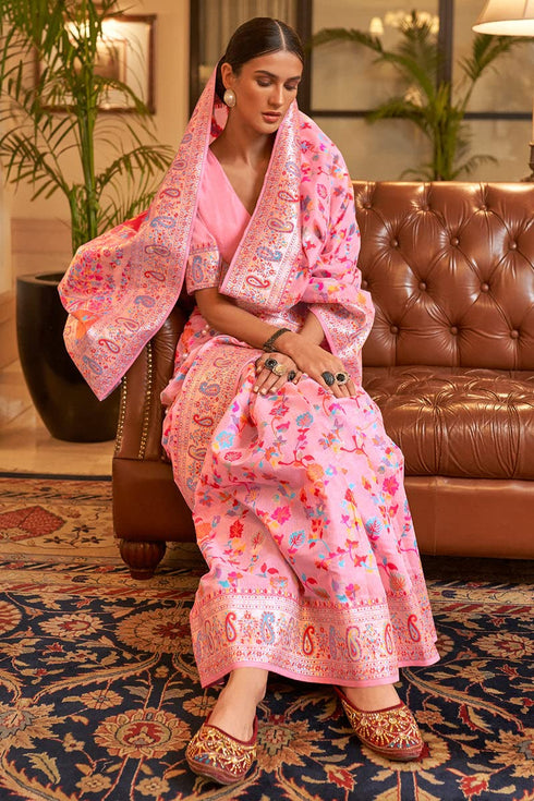 Vasthrlay Kanjivaram Handloom Kashmiri Ethnic Wear