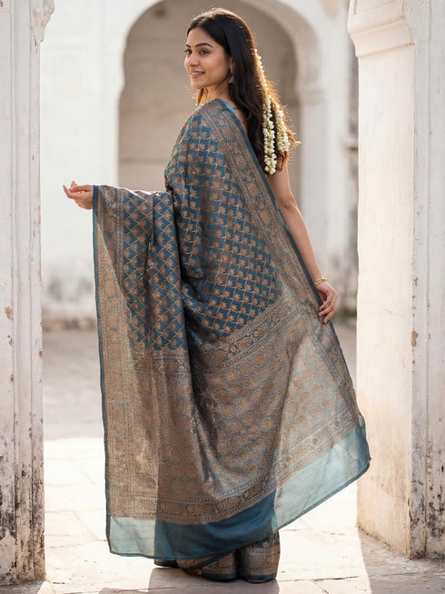 Vasthrlay Kanjivaram Woven Blouse Ethnic Wear