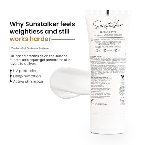 Sunstalker 3-in-1 Sunscreen SPF 50+++ (Moisturizer + Serum)