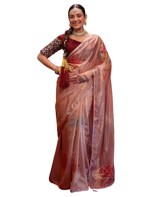 Vasthrlay Shimmer Light Saree