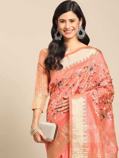 Vasthrlay Embroidered Saree