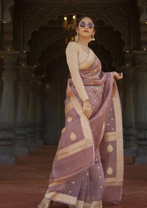 Vasthrlay Cotton Unstitched Saree