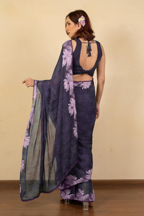 Vasthrlay Fashion Chiffon Printed Ethnic Wear