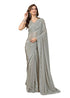 Vasthrlay Siroski Unstitch Grey Ethnic Wear