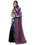Vasthrlay Printed Chanderi Unstitched Teal Saree