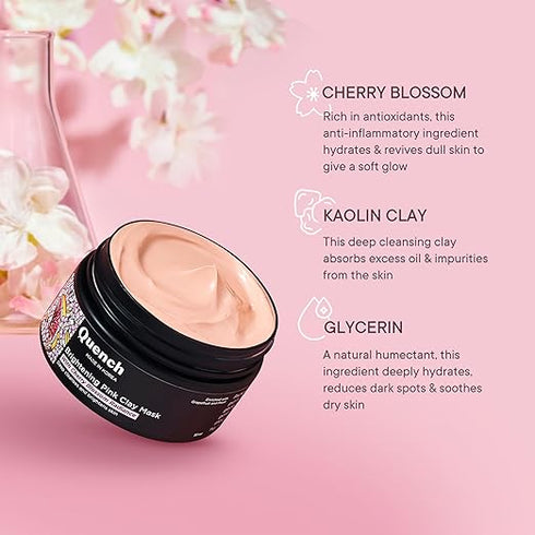 Quench Brightening Pink Clay Mask