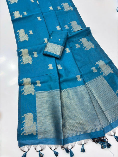 Vasthrlay Tussar Kalamkari