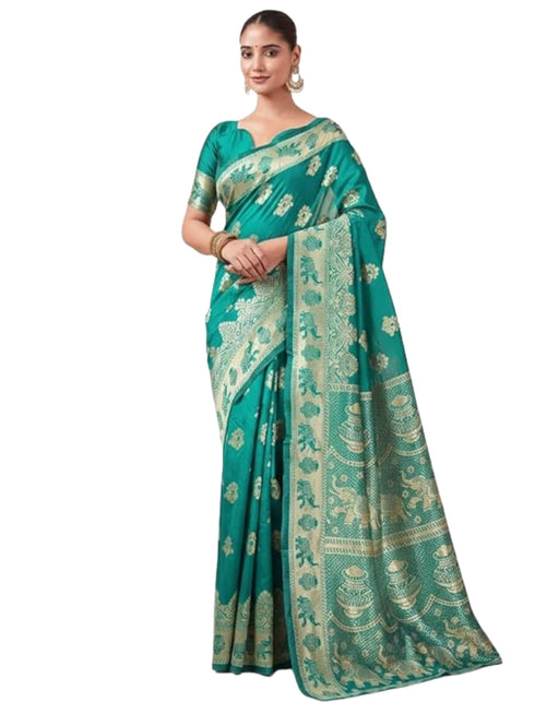 Vasthrlay Banarasi Traditional Unstitched Saree