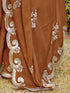Vasthrlay Georgette Embroidery Dark Saree