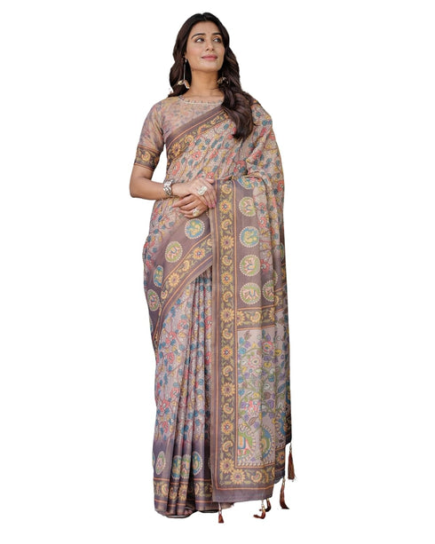 Vasthrlay Handloom Traditional Multicolour Saree