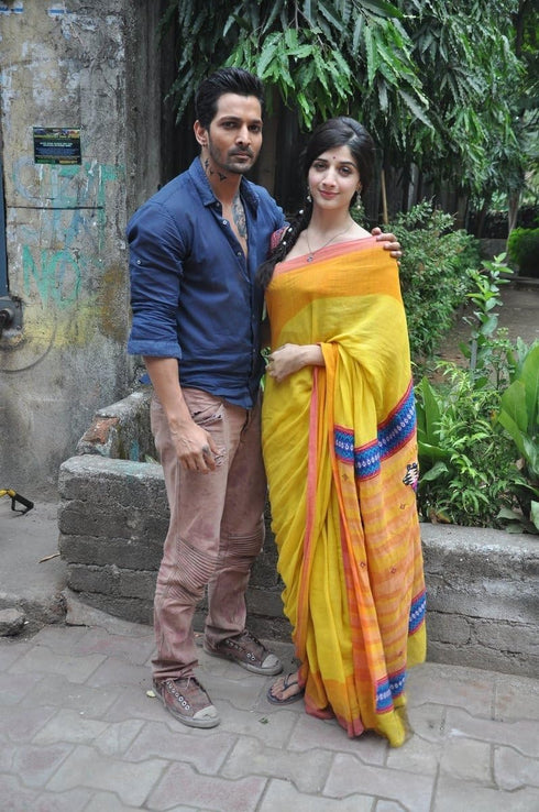 Vasthrlay Yellow Saree