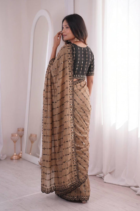 Vasthrlay Embroidery Unstitched Saree
